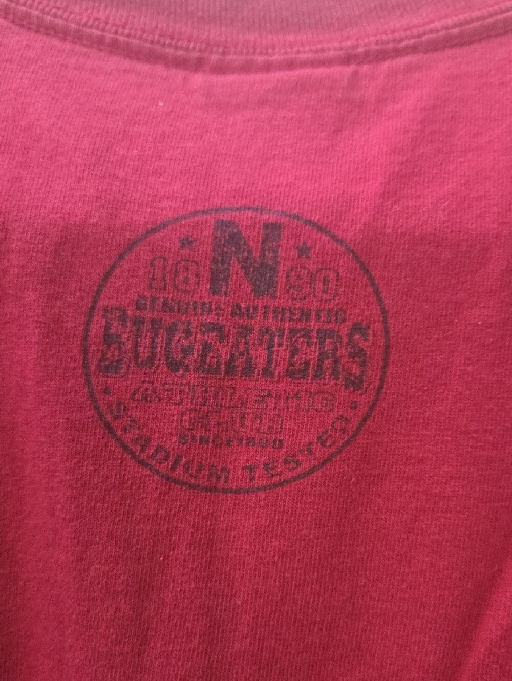 Gildan Maroon Bugeaters Football Tee - Picture 5 of 5